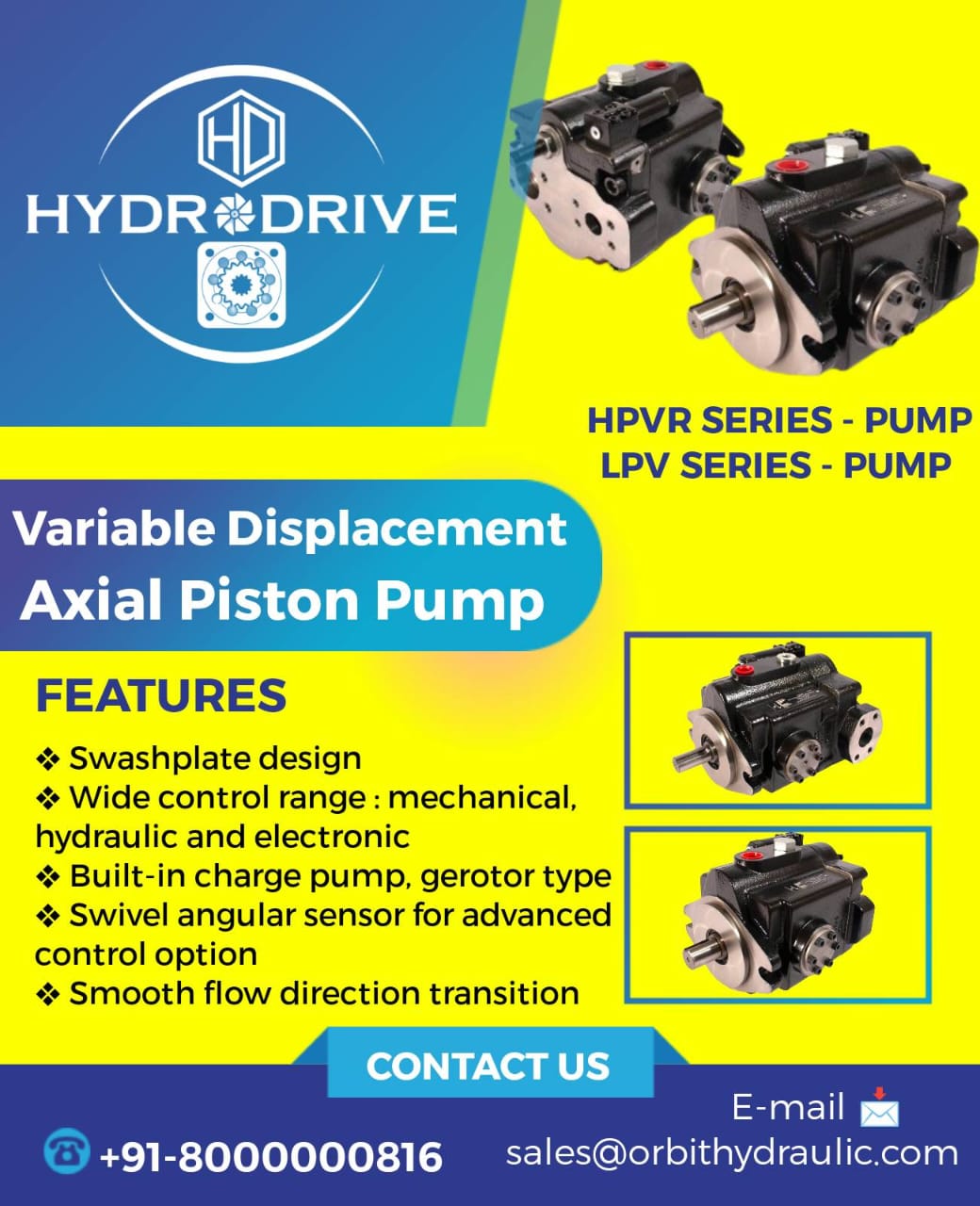 VPPL-022PCR-R00B/20N Duplomatic Hydraulics Axial Piston Pump 